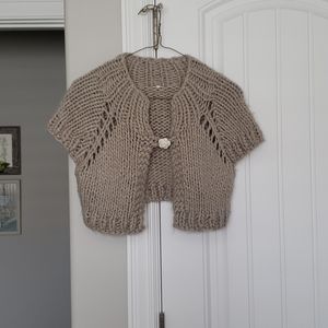 Gray Knit Shrug